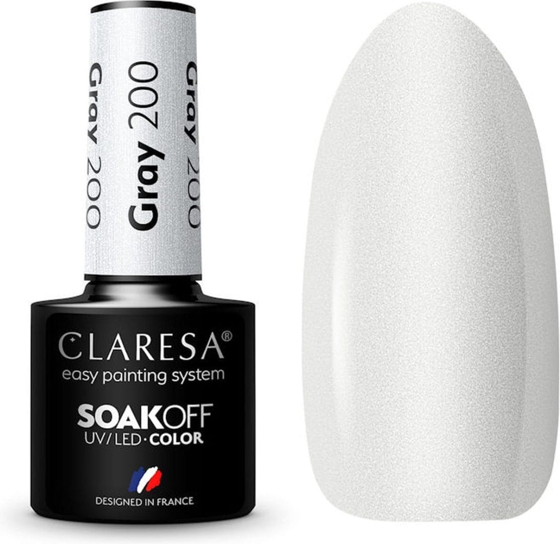 Claresa uv/led gellak grijs #200 - 5ml. Claresa uv/led gellak grijs #200 - 5ml.