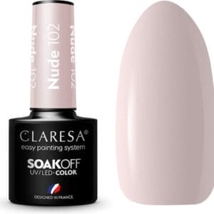 Claresa UV/LED Gellak Nude #102 - 5ml.