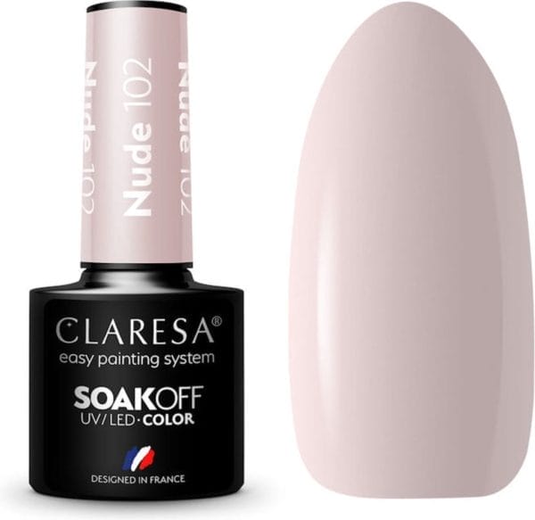Claresa uv/led gellak nude #102 - 5ml.
