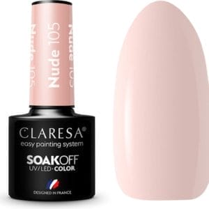 Claresa UV/LED Gellak Nude #105 - 5ml.