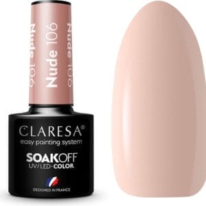 Claresa UV/LED Gellak Nude #106 - 5ml.