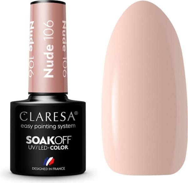 Claresa uv/led gellak nude #106 - 5ml.