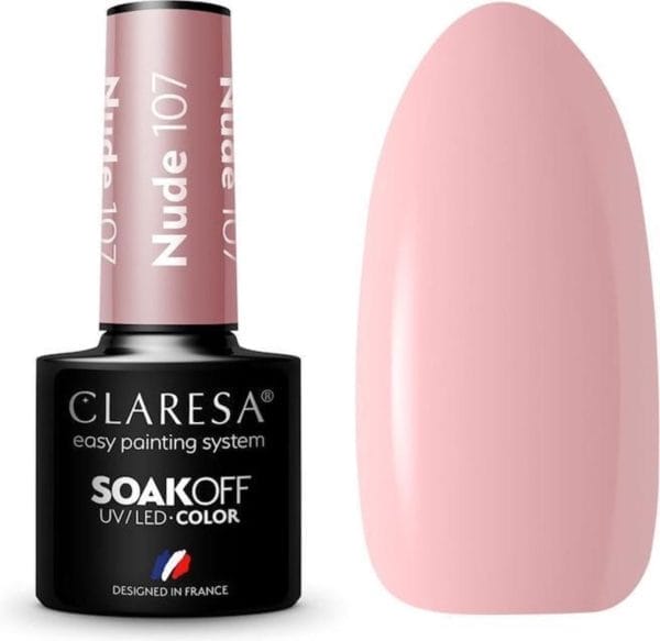 Claresa uv/led gellak nude #107 - 5ml.