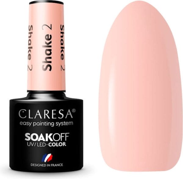 Claresa uv/led gellak peach shake #2 - 5ml.