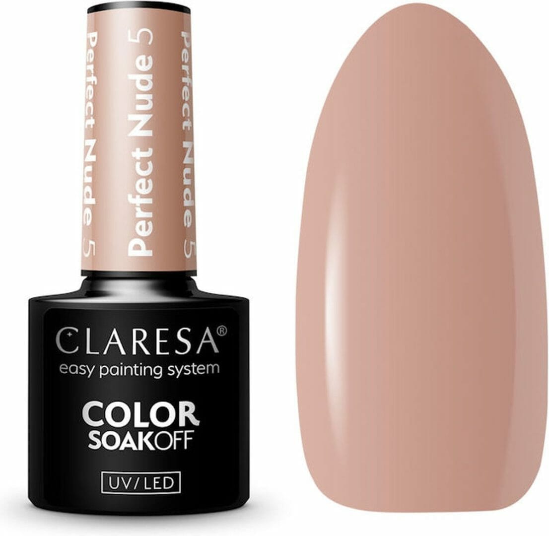 Claresa uv/led gellak perfect nude #5 - 5ml. Claresa uv/led gellak perfect nude #5 - 5ml.
