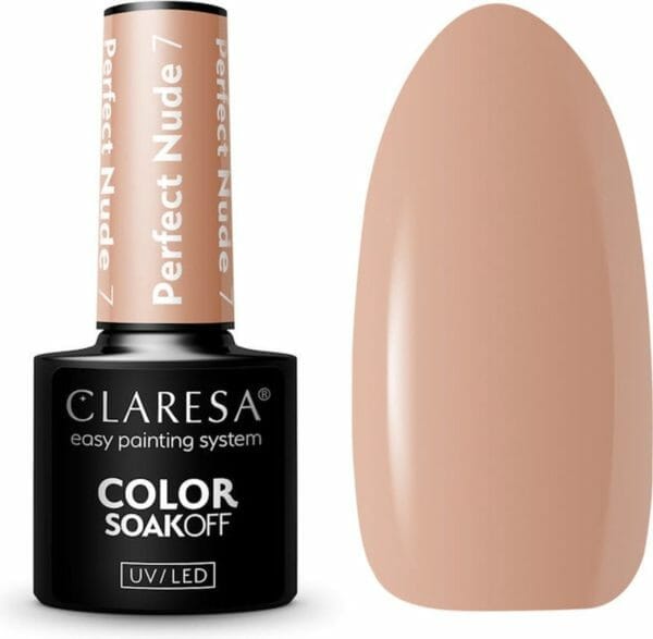 Claresa uv/led gellak perfect nude #7 - 5ml.