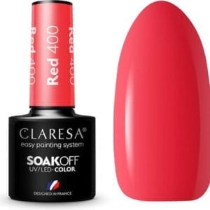 Claresa UV/LED Gellak Rood #400 - 5ml.