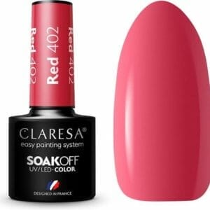 Claresa UV/LED Gellak Rood #402- 5ml.