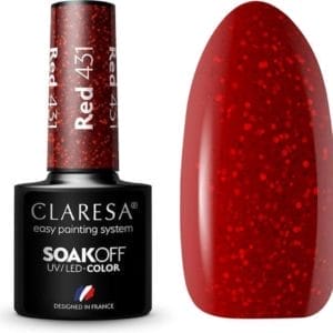 Claresa UV/LED Gellak Rood #431 - 5ml.