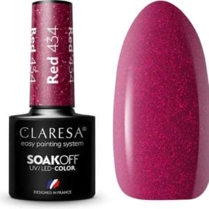 Claresa UV/LED Gellak Rood #434 - 5ml.