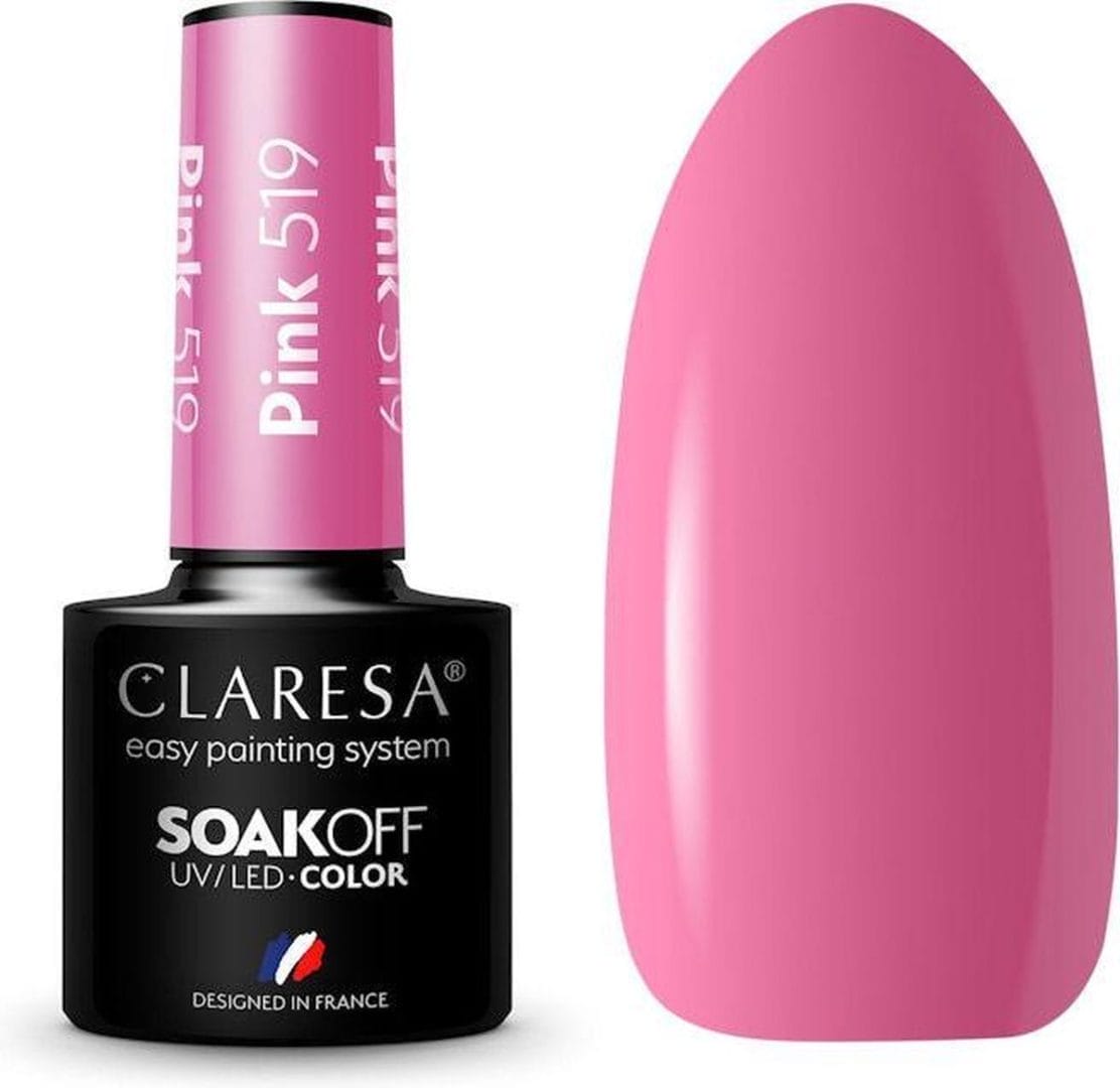 Claresa uv/led gellak roze #519 - 5ml. Claresa uv/led gellak roze #519 - 5ml.