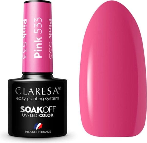 Claresa uv/led gellak roze #533 - 5ml.