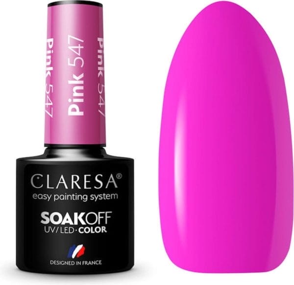 Claresa uv/led gellak roze #547 - 5ml.