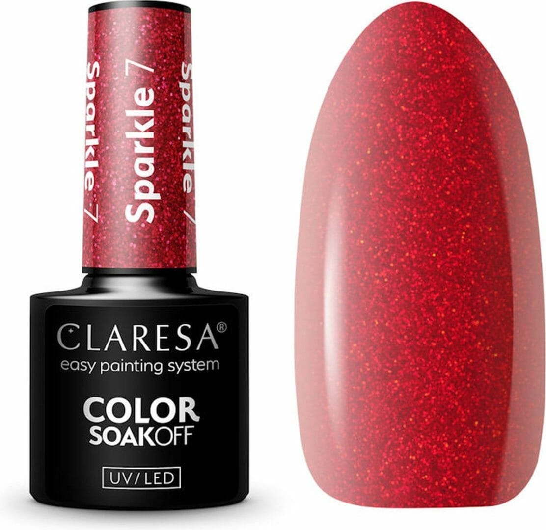 Claresa uv/led gellak sparkle #7 - 5ml. Claresa uv/led gellak sparkle #7 - 5ml.