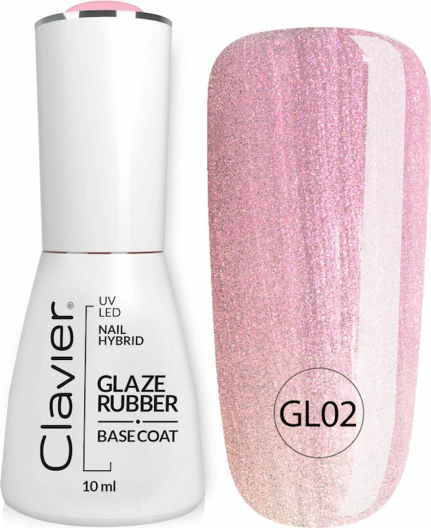 Clavier luxury glaze rubber basecoat 10ml. - gl02 sugary Clavier luxury glaze rubber basecoat 10ml. - gl02 sugary