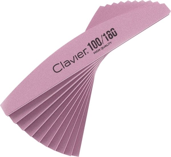 Clavier manicure nagelvijl boot 100/180 - 10 stuks roze