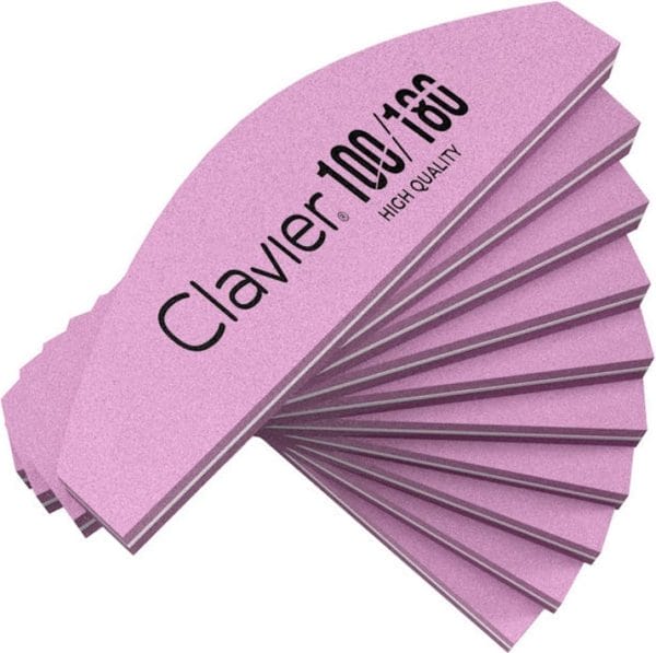 Clavier mini nagel buffer boot 100/180 roze 10stuks.