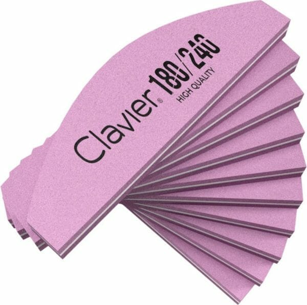 Clavier mini nagel buffer boot 180/240 roze 10stuks.