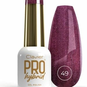 Clavier Pro Hybrid Gellak Red Ahead Glitter Rood - 49