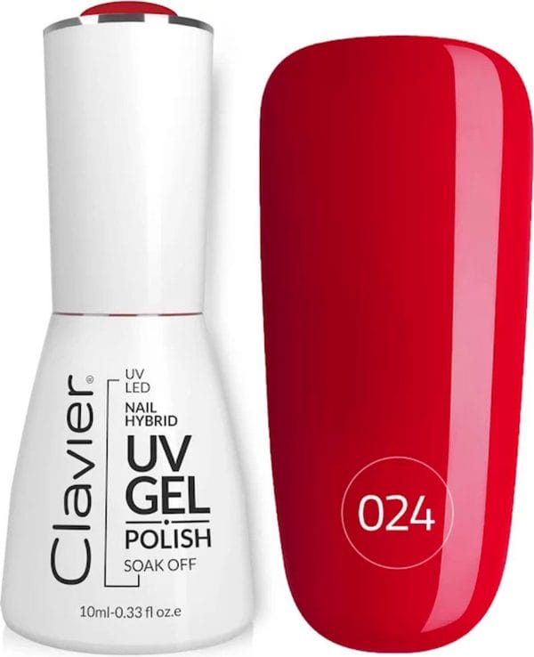 Clavier UV/LED Hybrid Gellak Luxury 10ml. #024 - Red Fuss