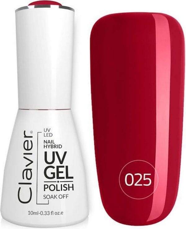 Clavier UV/LED Hybrid Gellak Luxury 10ml. #025 - Dry Red