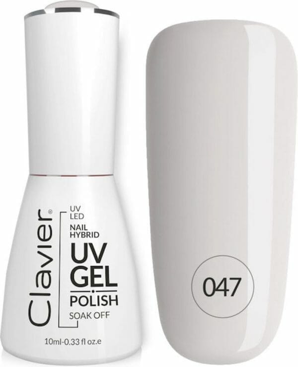 Clavier uv/led hybrid gellak luxury 10ml. #047 - shy grey