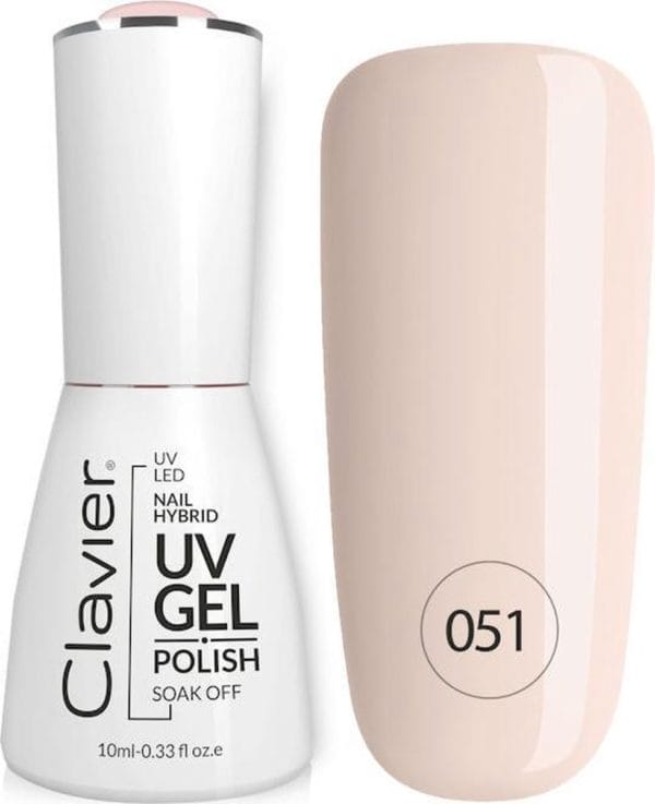 Clavier uv/led hybrid gellak luxury 10ml. #051 - bare skin