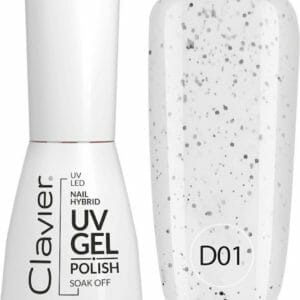 Clavier UV/LED Hybrid Gellak Luxury 10ml. Dottie White #D01