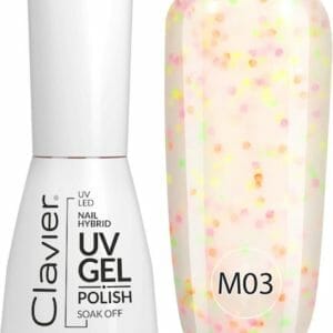 Clavier UV/LED Hybrid Gellak Luxury 10ml. Multi Flavours Candy Sprinkles - M03