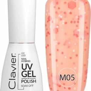 Clavier UV/LED Hybrid Gellak Luxury 10ml. Multi Flavours Papaya - M05