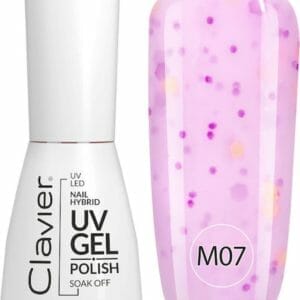 Clavier UV/LED Hybrid Gellak Luxury 10ml. Multi Flavours Peach & Berry - M07