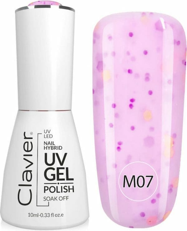 Clavier uv/led hybrid gellak luxury 10ml. Multi flavours peach & berry - m07