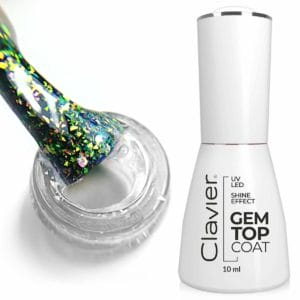 Clavier UV/LED Hybrid Gellak Luxury 10ml. Top Coat No Wipe Gem Opal