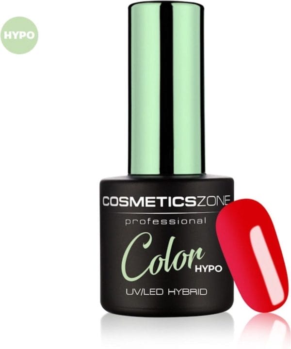 Cosmetics zone hypoallergene uv/led hybrid gellak 7ml. Coral red 161