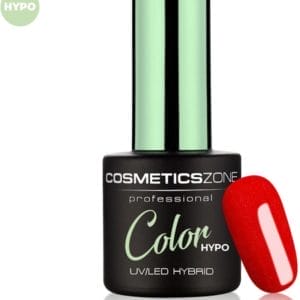 Cosmetics Zone Hypoallergene UV/LED Hybrid Gellak 7ml. Glitter Red 101