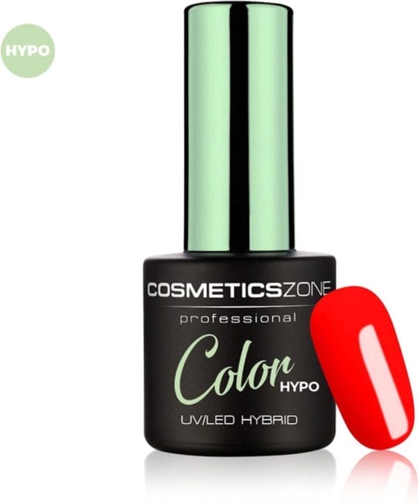 Cosmetics zone hypoallergene uv/led hybrid gellak 7ml. Neon red n10
