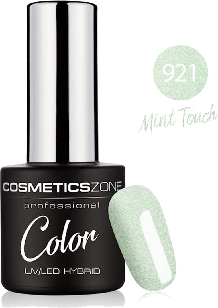 Cosmetics zone uv/led gellak 7ml. Mint touch 921 Cosmetics zone uv/led gellak 7ml. Mint touch 921