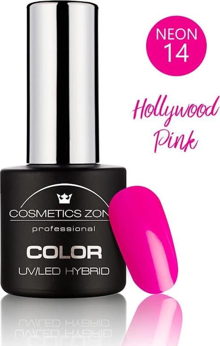 Cosmetics Zone UV/LED Gellak Neon Hollywood Pink N14