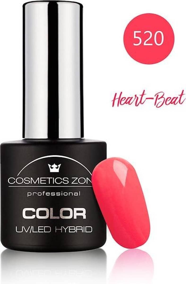 Cosmetics Zone UV/LED Hybrid Gellak 7ml. Heart-Beat 520