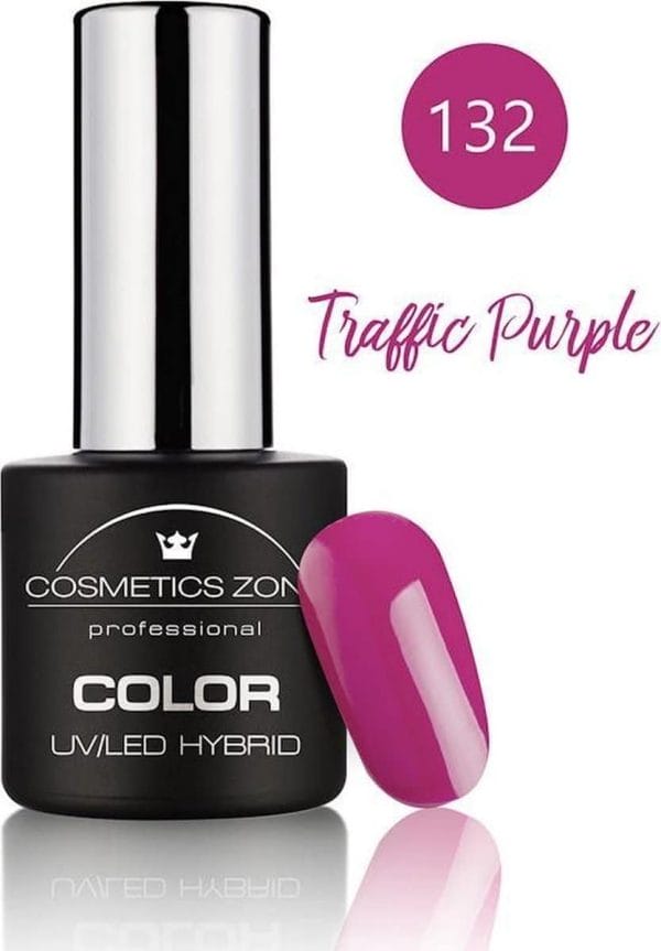 Cosmetics Zone UV/LED Hybrid Gellak 7ml. Traffic Purple 132