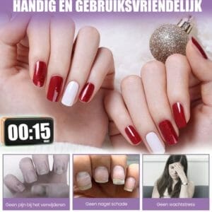 Crazy Mongoose, Gellak sticker, semi-uitgeharde gellak sticker, echte gellak, eenvoudig in gebruik, minstens 14 dagen resultaat, Kleur Mix Nailart