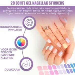 Crazy Mongoose, Gellak sticker, semi-uitgeharde gellak sticker, echte gellak, nagels lakken, nagels sticker, eenvoudig in gebruik, minstens 14 dagen resultaat, Kleur Disco