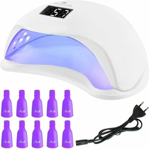 Creartix® UV Nageldrogerlamp - Lamp voor nagels - Geschikt voor elke nagel gellak - met bewegingssensor + 10 gratis hybride verwijderclips - 48W