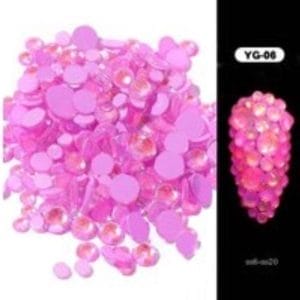 Crystal Nail Art Rhinestones - 1000 st. - Paars - diverse maten SS6-SS20