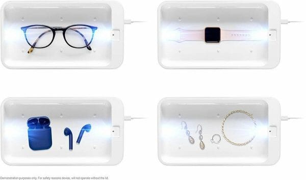 DELTACO UV-desinfectiedoos - UVC doos met LED- Desinfecteer je telefoon, sieraden en meer - 275nm lichtgolflengte - desinfectie lamp
