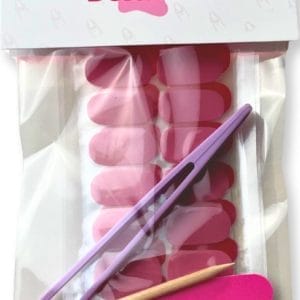 DORABELLE | Nagelstickers - Roze, Rood, én Hartjes Stickers inclusief Pincet | Snel mooie nagels