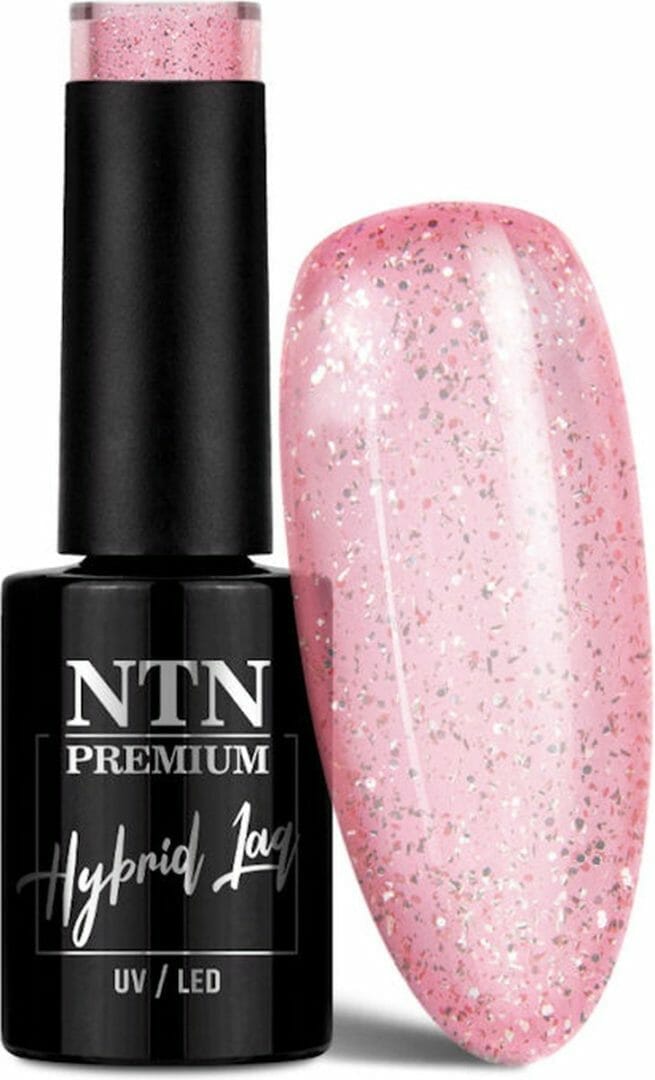 DRM NTN Premium UV/LED Gellak Impression Roze Met Glitter 5g. #259