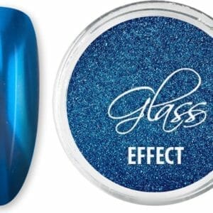 DRM Nail Art Spiegel Effect Nagelpoeder Glass Effect Blue #8