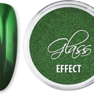 DRM Nail Art Spiegel Effect Nagelpoeder Glass Effect Green #9