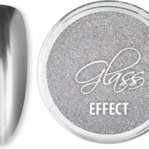 DRM Nail Art Spiegel Effect Nagelpoeder Glass Effect Silver #2